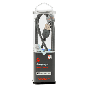 Ventev chargesync alloy USB A to Apple Lightning Cable 4ft by Ventev