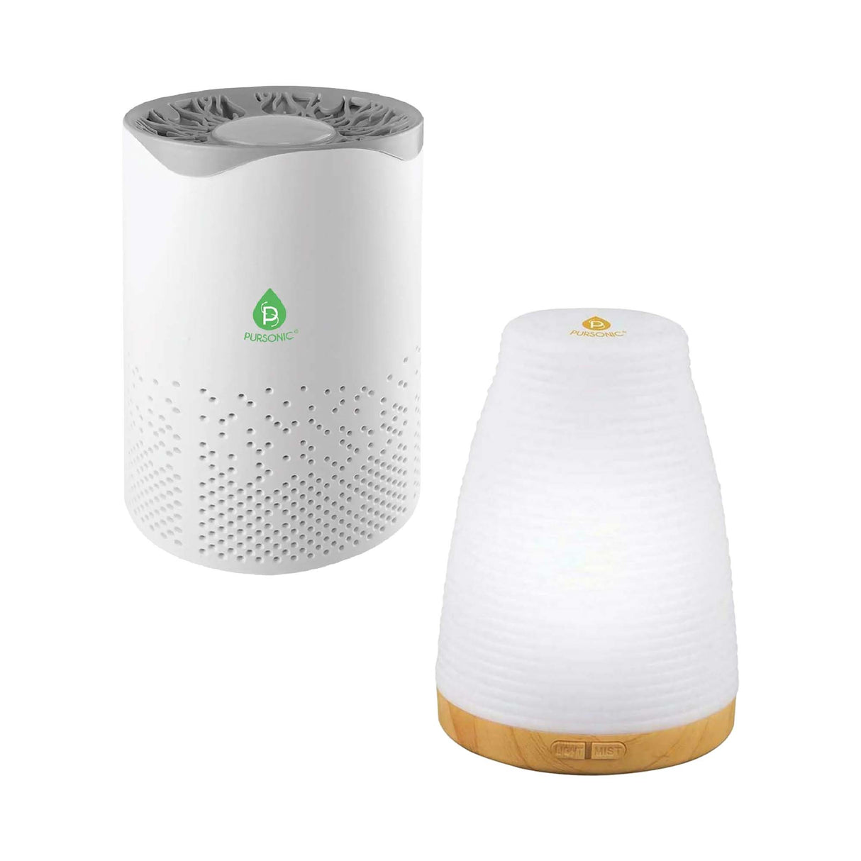 Pursonic USB Aroma Diffuser & True HEPA Air Purifier Bundle – Clean Air & Relaxing Aromatherapy Anywhere! by Pursonic