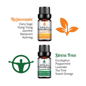 6 Pack of 100% Pure Essential Aromatherapy Oils Blends by Pursonic