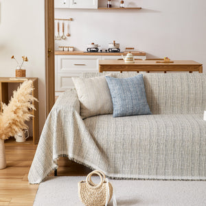 Couch Cover Blanket Couch Covers for Most Shape Sofas Washable Durable Sofa Throw Cover with Tassels