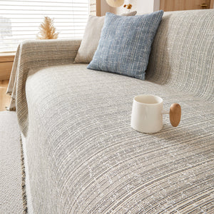 Couch Cover Blanket Couch Covers for Most Shape Sofas Washable Durable Sofa Throw Cover with Tassels