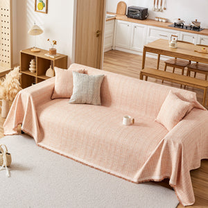 Couch Cover Blanket Couch Covers for Most Shape Sofas Washable Durable Sofa Throw Cover with Tassels