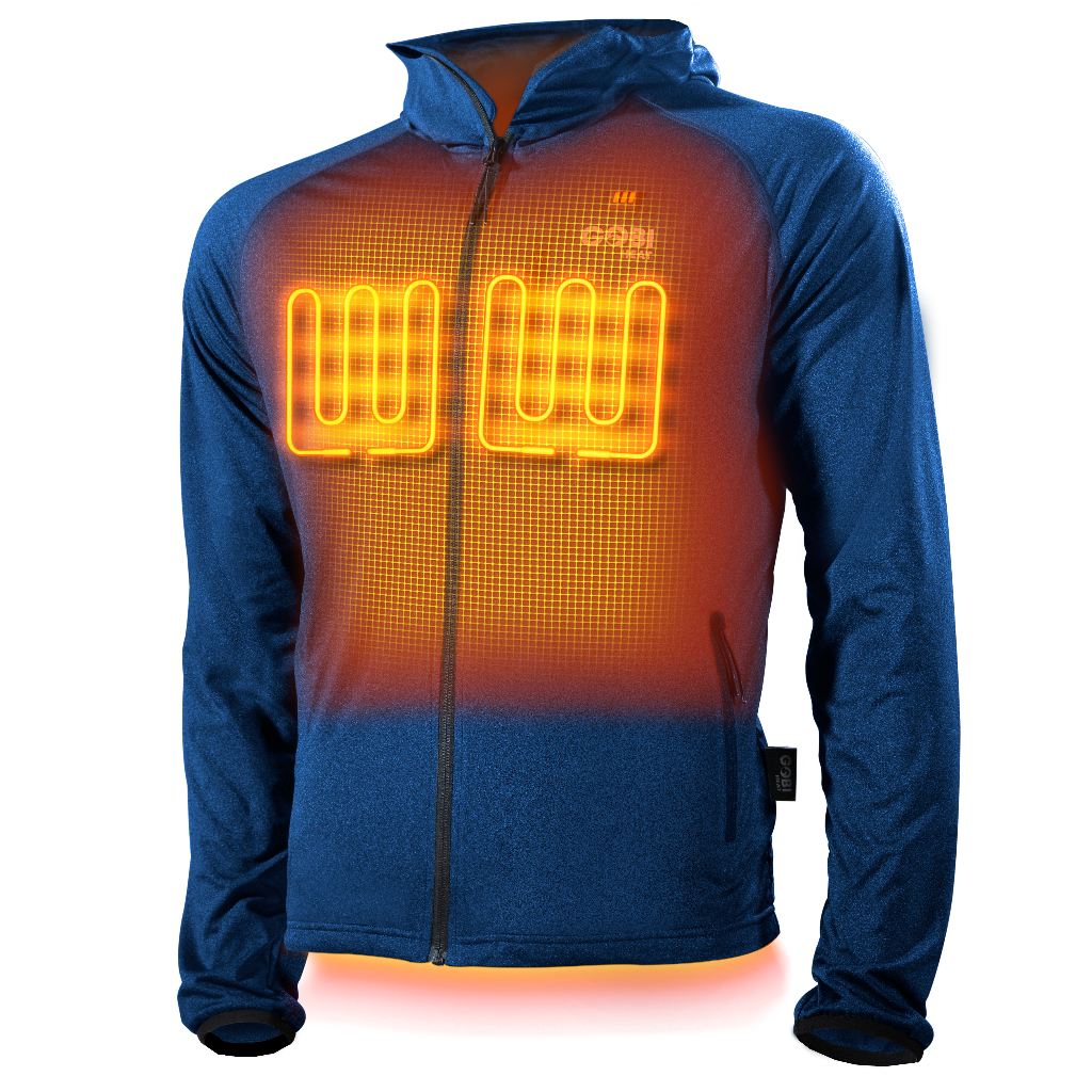 Apex Mens Heated Tech Hoodie by Gobi Heat
