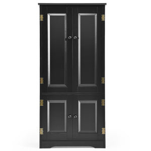 Accent Storage Cabinet Adjustable Shelves-Black