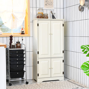 Accent Storage Cabinet Adjustable Shelves-Black