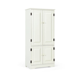 Accent Storage Cabinet Adjustable Shelves-Black