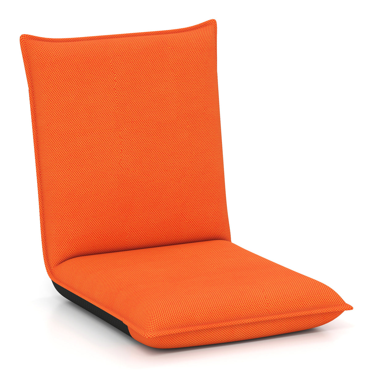 Adjustable 6 Positions Folding Lazy Man Sofa Chair Floor Chair-Orange
