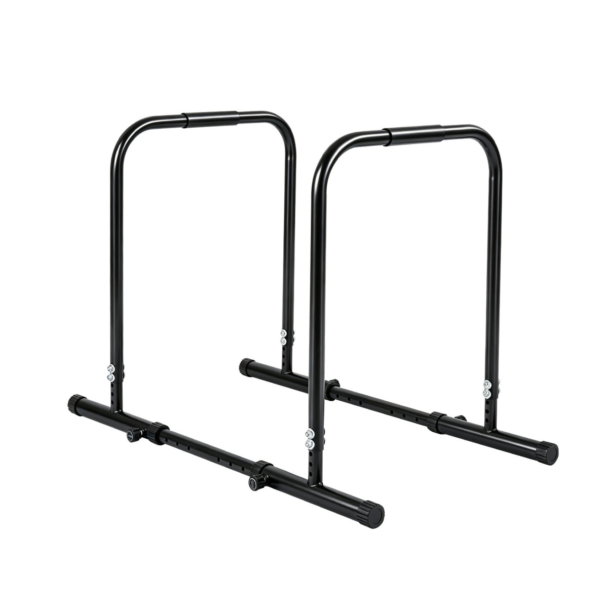 Adjustable Dip Bar Station with 660 LBS Capacity for Home Gym-Black