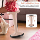 Adjustable-Height Wobble Chair Active Learning Stool for Office Stand Up Desk-Purple