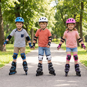 Adjustable Kids' Incline Skates for Boys Girls Ages 5-14-Purple
