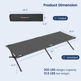 Adults Kids Folding Camping Cot-Gray