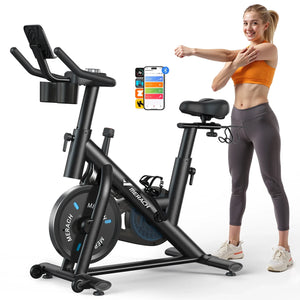 MERACH Stationary Exercise Bike: Smart App & Low Noise Design