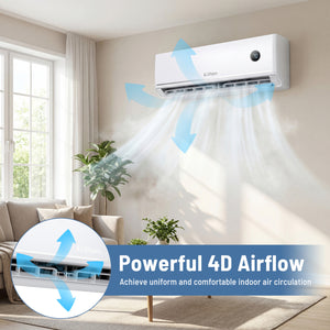 Aire Acondicionado Minisplit 12000 BTU  18.1 SEER2  115V- Funciona con Alexa | FrÃ­o y Calor para Todo el AÃ±o