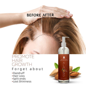 The Ultimate Hair & Beauty Wellness Bundle: LED Therapy Brush, Castor Oil, & Sweet Almond Oil