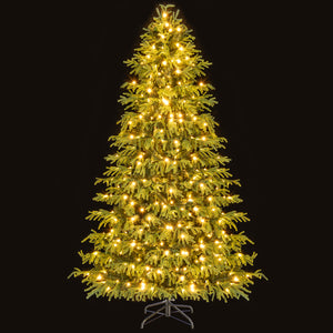 Artificial Christmas Tree with LED Lights and PVC Mixed Branch Tips-7