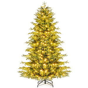 Artificial Christmas Tree with LED Lights and PVC Mixed Branch Tips-6