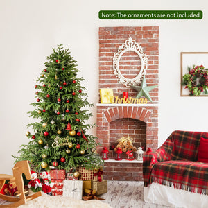 Artificial Christmas Tree with LED Lights and PVC Mixed Branch Tips-6