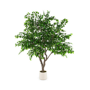 8.2 FT Tall Artificial Ficus Tree Large Faux Greenery Tree with Leaves