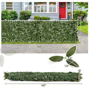 Artificial Lily Leaf Privacy Fence for Garden Yard Balcony Deck