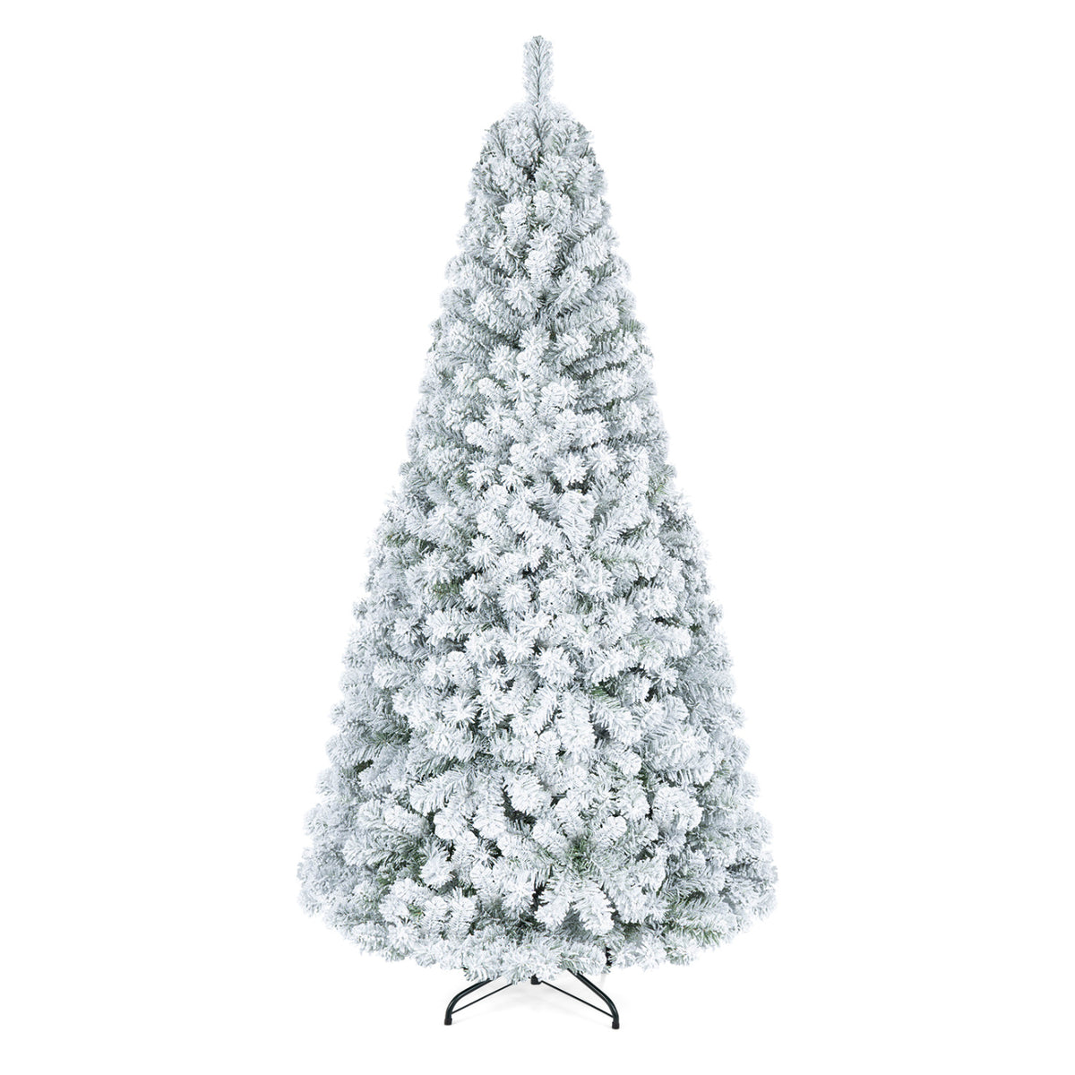Artificial Snow-Flocked Christmas Tree with Branch Tips-6 ft