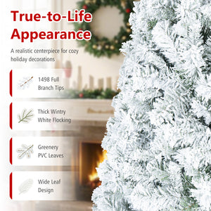 Artificial Snow-Flocked Christmas Tree with Branch Tips-XL