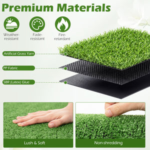 Artificial Turf Rug with Low 0.3 inch Pile Height-M