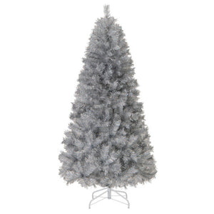 Artificial Xmas Tree with Branch Tips and Warm White LED Lights-6FT