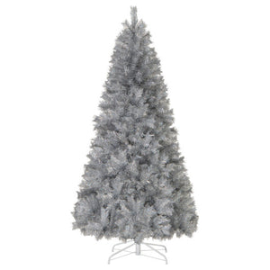Artificial Xmas Tree with Branch Tips and Warm White LED Lights-7FT