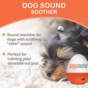 Doggie Shusher – Calming Sound Machine for Dog Anxiety, Separation Stress & Loud Noises