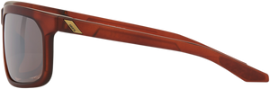 100% Hakan Sunglasses - Rootbeer - Silver Mirror 61036-139-75