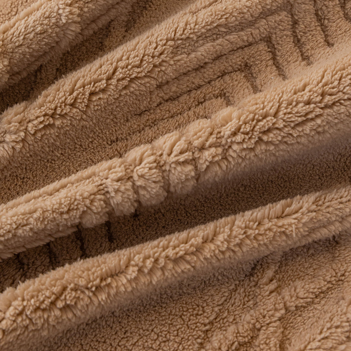 Plush Fleece Sofa Cover with 3D Cable Knit Texture Soft Cozy Warm Sofa Throw Blanket