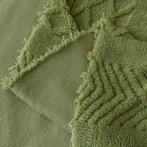 Plush Fleece Sofa Cover with 3D Cable Knit Texture Soft Cozy Warm Sofa Throw Blanket