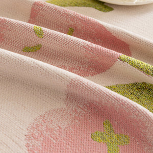 Ruffled Sweet Floral Sofa Cover with Skirt, Soft and Decorative Couch Throw Cover