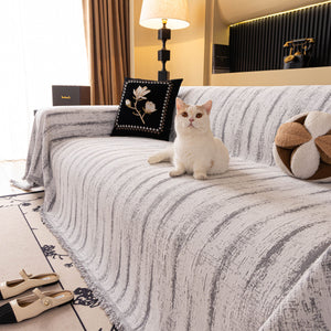 Chenille Oversized Throws for Couches, Washable and Durable Sofa Slipcover for Pets