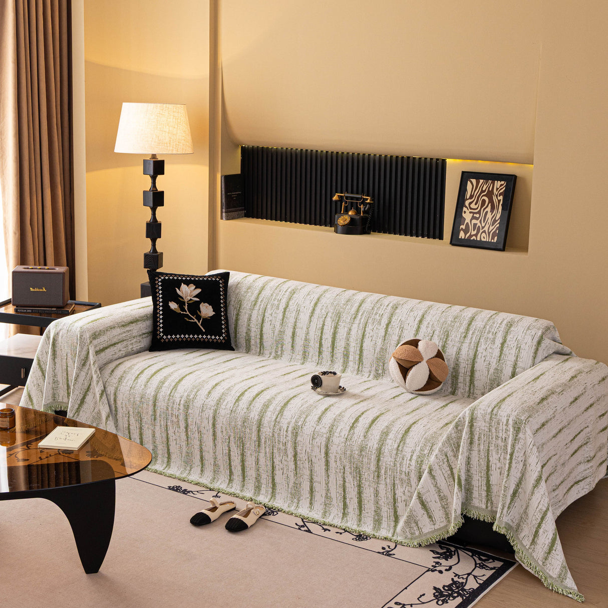 Chenille Oversized Throws for Couches, Washable and Durable Sofa Slipcover for Pets
