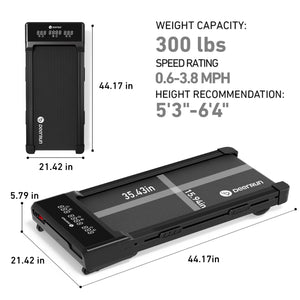 DeerRun Z10 12% Auto Incline Smart Walking Pad Treadmill with remote control