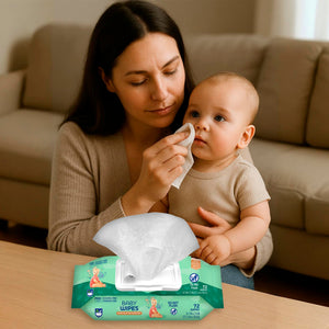 Everyday Care & Clean Bundle: Baby Wipes with Aloe + Makeup Remover Cleansing Towelettes by Pursonic