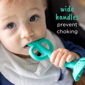 2-in-1 Teether & Training Spoon SPEARMINT