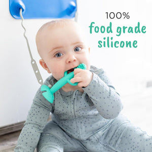 2-in-1 Teether & Training Spoon SPEARMINT