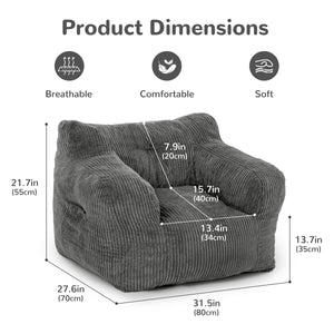Kids & Teens Corduroy Bean Bag Chair