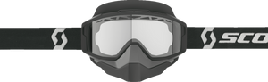 SCOTT Split OTG Snow Goggle - Black/White - Clear 285543-1007043