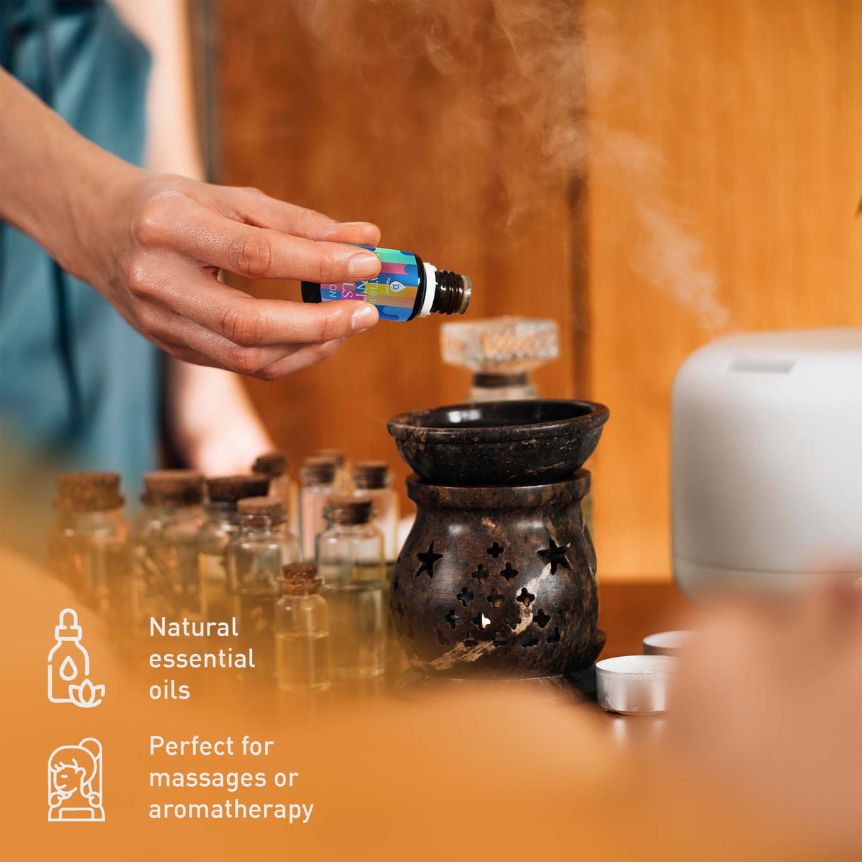 Holiday Bliss Gift Set: Aromatherapy Bath Bombs & Essential Oils by Pursonic