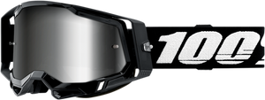 100% Racecraft 2 Goggles - Black - Silver Mirror 50010-00001