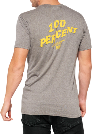 100% Dakota T-Shirt - Heather Gray - Large 32130-188-12
