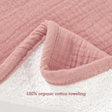 Baby Infant 100% Organic Muslin Cotton Burp & Wash Cloth 3 Pack