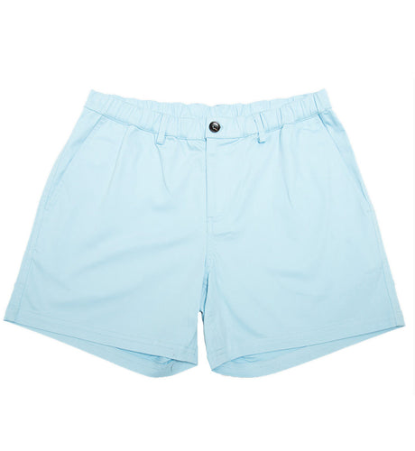 BLUE COTTON STRETCH SHORTS