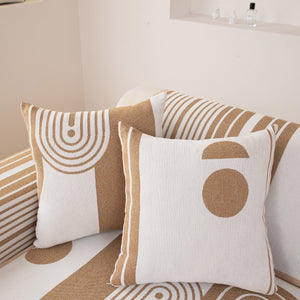 Modern Geometric Sofa Cover - Thick Woven, Pet Friendly, Stylish Couch Protector