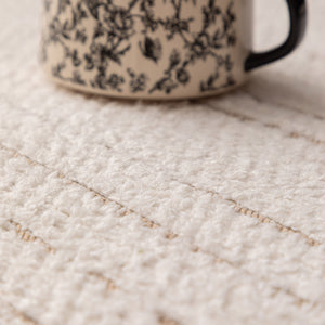 Textured Sofa Seat Cover with Wave Edge – Non-Slip, Washable Couch Throw Protector