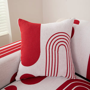 Modern Geometric Sofa Cover - Thick Woven, Pet Friendly, Stylish Couch Protector