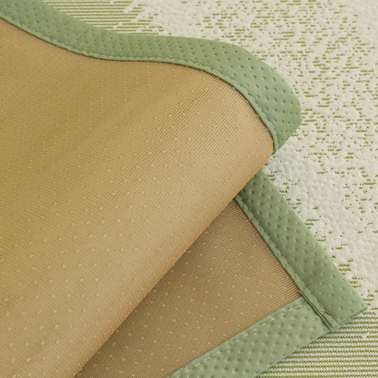 Striped Non-Slip Cooling Couch Cover, Summer Couch Pads for Seat Back Armrest